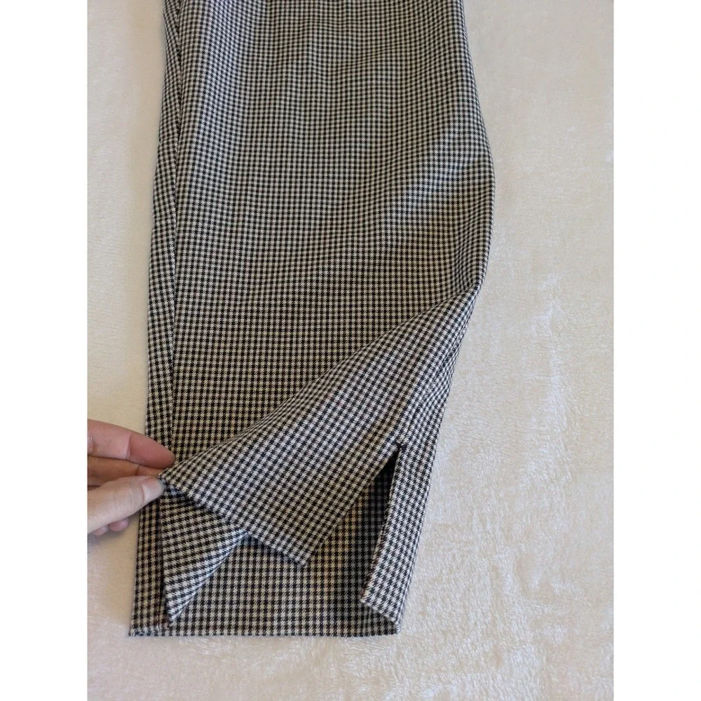 J Jill‎ Premium Bi Stretch Womens 18 Houndsooth Cropped Pants Careerwear Office